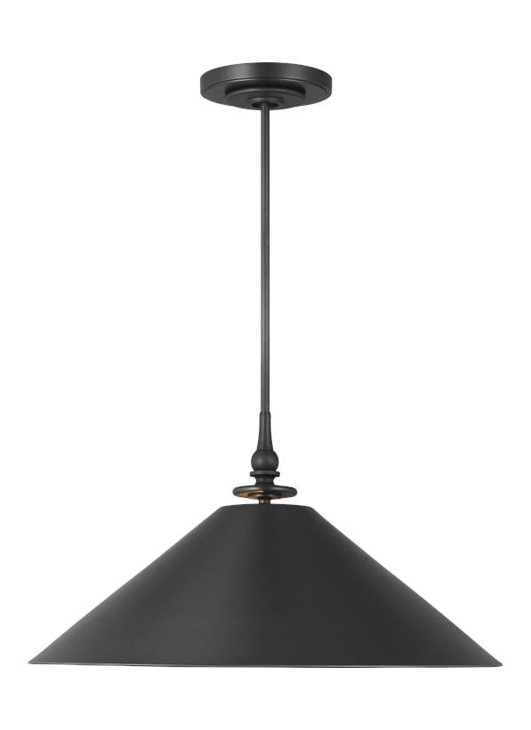 Visual Comfort Studio Thomas O'Brien Capri Wide Pendant in Aged Iron TP1001AI