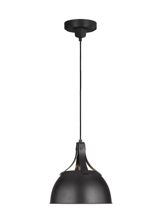 Visual Comfort Studio Thomas O'Brien Logan Small Pendant in Aged Iron TP1051AI