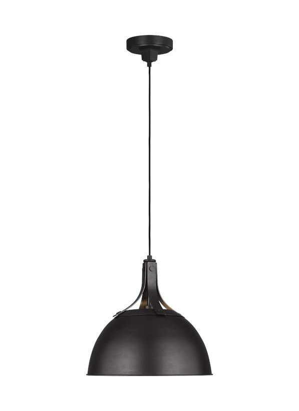 Visual Comfort Studio Thomas O'Brien Logan Medium Pendant in Aged Iron TP1061AI