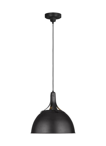 Visual Comfort Studio Thomas O'Brien Logan Medium Pendant in Aged Iron TP1061AI