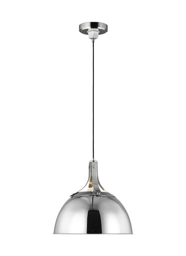 Visual Comfort Studio Thomas O'Brien Logan Medium Pendant in Polished Nickel TP1061PN