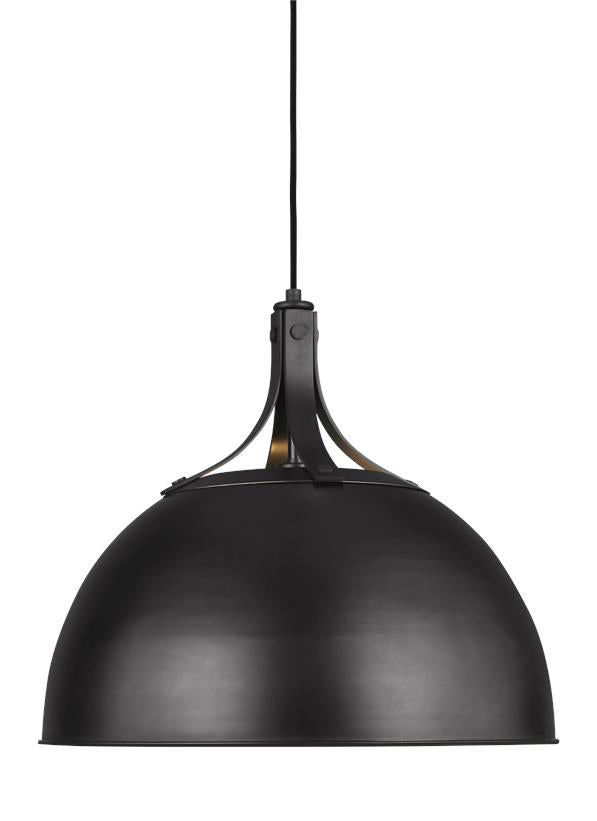 Visual Comfort Studio Thomas O'Brien Logan Large Pendant in Aged Iron TP1071AI