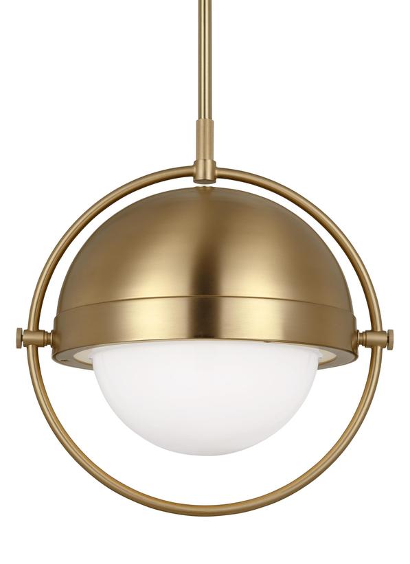 Visual Comfort Studio Thomas O'Brien Bacall Large Pendant in Burnished Brass TP1101BBS