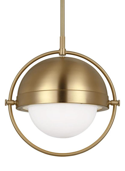 Visual Comfort Studio Thomas O'Brien Bacall Large Pendant in Burnished Brass TP1101BBS