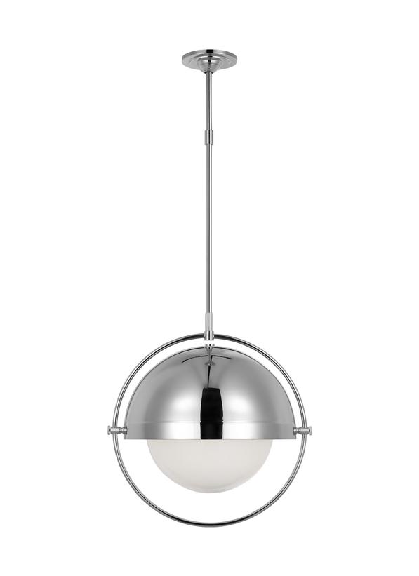 Visual Comfort Studio Thomas O'Brien Bacall Extra Large Pendant in Polished Nickel TP1111PN