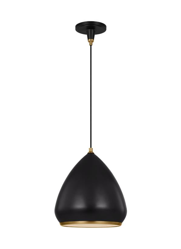 Visual Comfort Studio Thomas O'Brien Clasica Medium Pendant in Aged Iron TP1121AIBBS