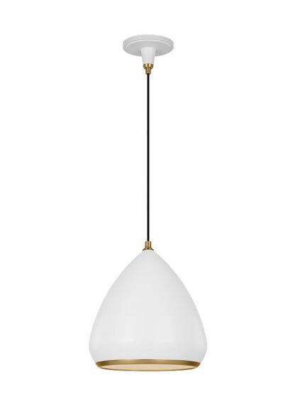 Visual Comfort Studio Thomas O'Brien Clasica Medium Pendant in Matte White TP1121MWTBBS