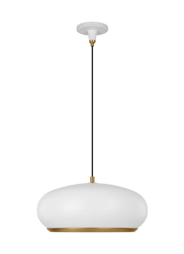 Visual Comfort Studio Thomas O'Brien Clasica Large Pendant in Matte White TP1131MWTBBS