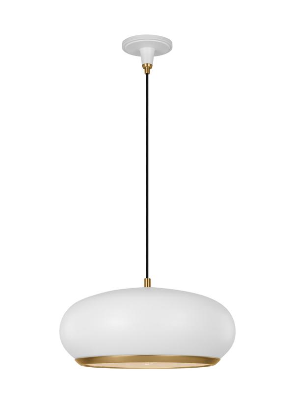 Visual Comfort Studio Thomas O'Brien Clasica Large Pendant in Matte White TP1131MWTBBS