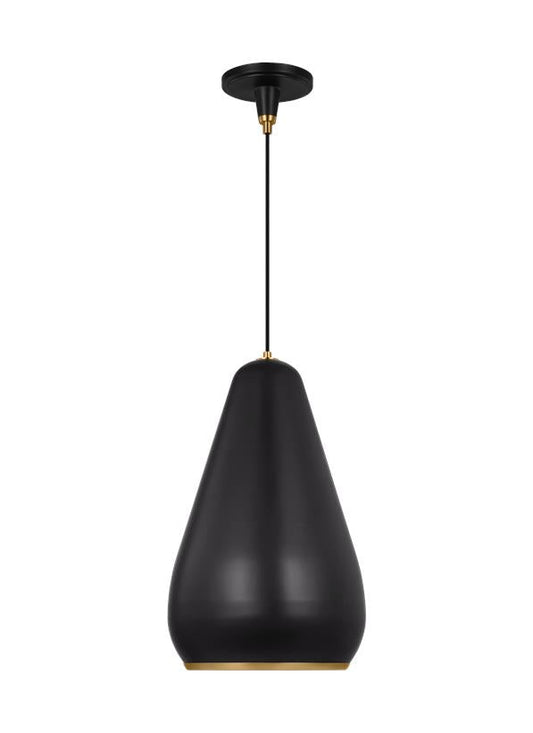 Visual Comfort Studio Thomas O'Brien Clasica Small Pendant in Aged Iron TP1141AIBBS