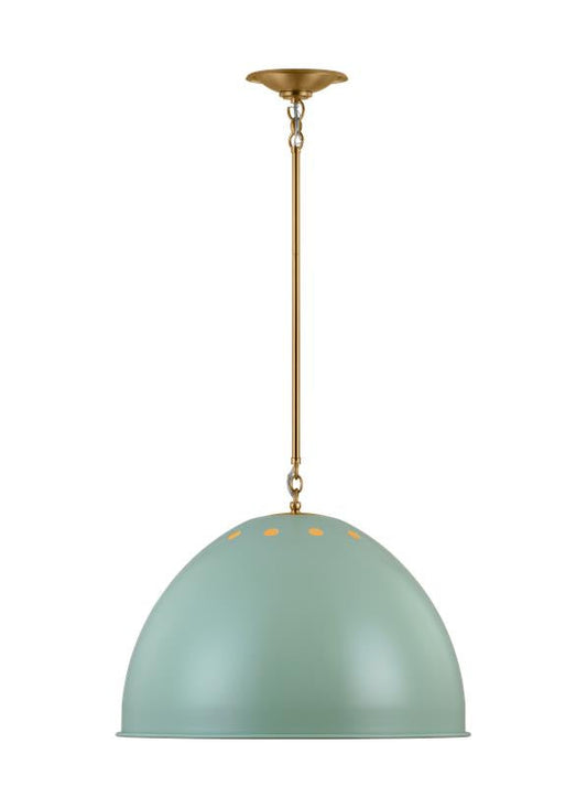 Visual Comfort Studio Thomas O'Brien Robbie Extra Large Pendant in Eucalyptus TP1171EPSBBS