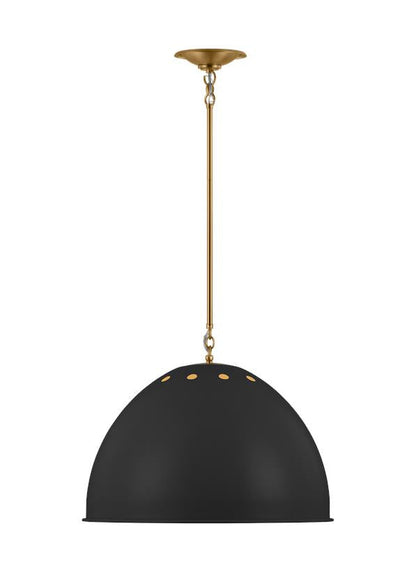 Visual Comfort Studio Thomas O'Brien Robbie Extra Large Pendant in Midnight Black TP1171MBKBBS