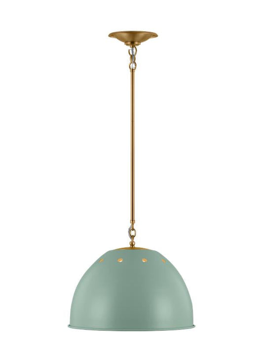 Visual Comfort Studio Thomas O'Brien Robbie Large Pendant in Eucalyptus TP1181EPSBBS