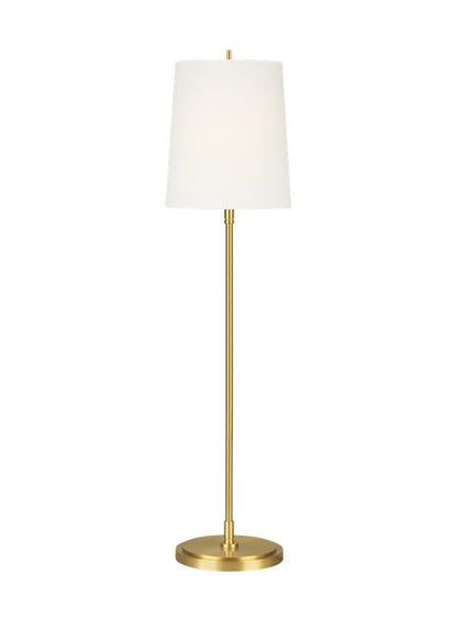 Visual Comfort Studio Thomas O'Brien Beckham Classic Floor Lamp in Burnished Brass TT1031BBS1