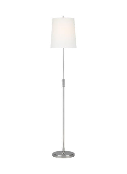 Visual Comfort Studio Thomas O'Brien Beckham Classic Floor Lamp in Polished Nickel TT1031PN1