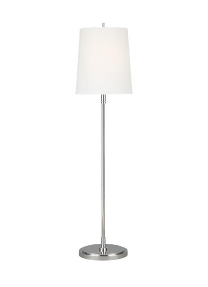 Visual Comfort Studio Thomas O'Brien Beckham Classic Floor Lamp in Polished Nickel TT1031PN1