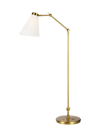 Visual Comfort Studio Thomas O'Brien Signoret Grand Task Floor Lamp in Burnished Brass TT1101BBS1