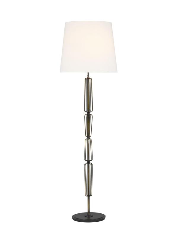 Visual Comfort Studio Thomas O'Brien Milo Floor Lamp in Atelier Brass TT1112AB1