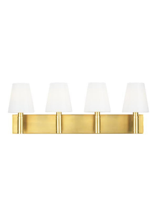 Visual Comfort Studio Thomas O'Brien Beckham Classic 4 - Light Vanity in Burnished Brass TV1044BBS