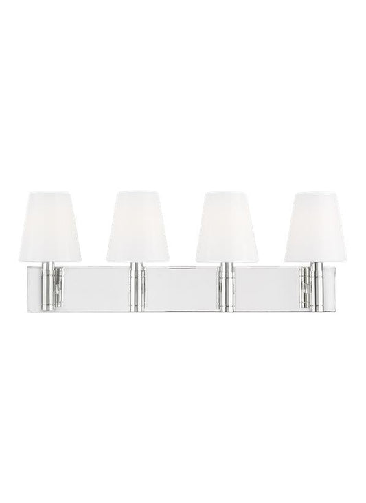 Visual Comfort Studio Thomas O'Brien Beckham Classic 4 - Light Vanity in Polished Nickel TV1044PN