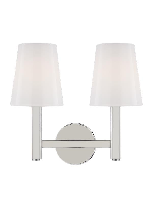 Visual Comfort Studio Thomas O'Brien Logan 2 - Light Vanity in Polished Nickel TV1122PN