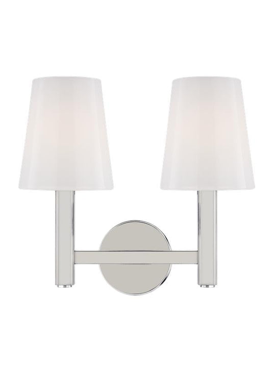 Visual Comfort Studio Thomas O'Brien Logan 2 - Light Vanity in Polished Nickel TV1122PN