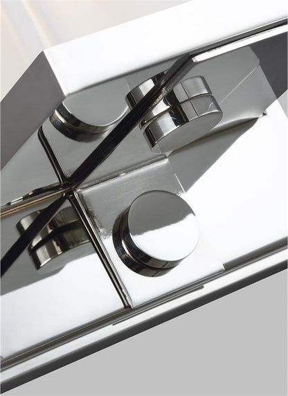 Visual Comfort Studio Thomas O'Brien Logan Linear Tall Sconce in Polished Nickel TV1222PN