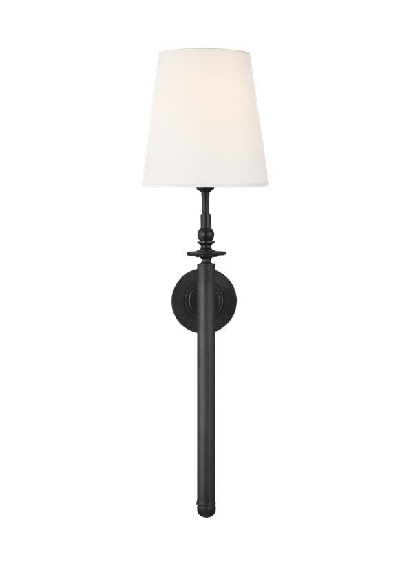 Visual Comfort Studio Thomas O'Brien Capri Tail Sconce in Aged Iron TW1021AI