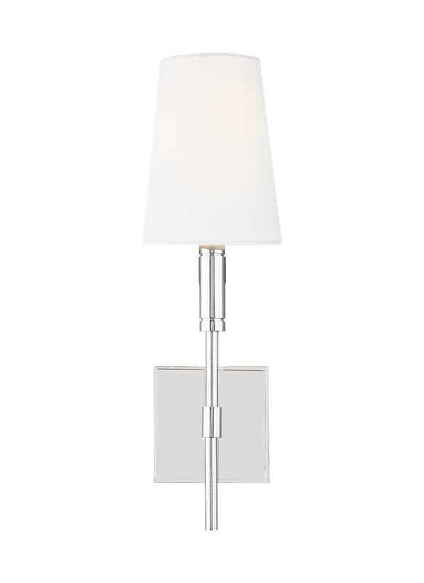 Visual Comfort Studio Thomas O'Brien Beckham Classic Sconce in Polished Nickel TW1031PN