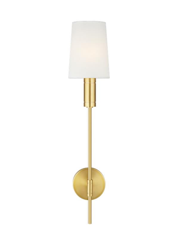 Visual Comfort Studio Thomas O'Brien Beckham Modern Sconce in Burnished Brass TW1051BBS