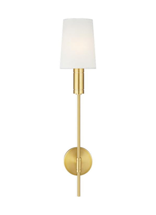 Visual Comfort Studio Thomas O'Brien Beckham Modern Sconce in Burnished Brass TW1051BBS