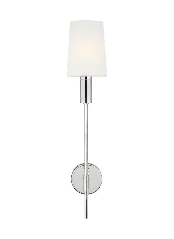 Visual Comfort Studio Thomas O'Brien Beckham Modern Sconce in Polished Nickel TW1051PN