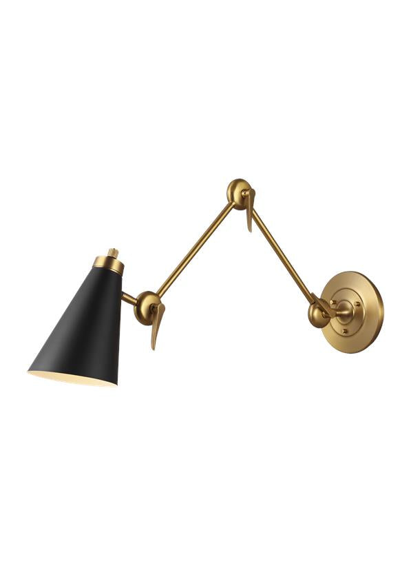 Visual Comfort Studio Thomas O'Brien Signoret 2 - Arm Library Sconce in Burnished Brass TW1101BBS