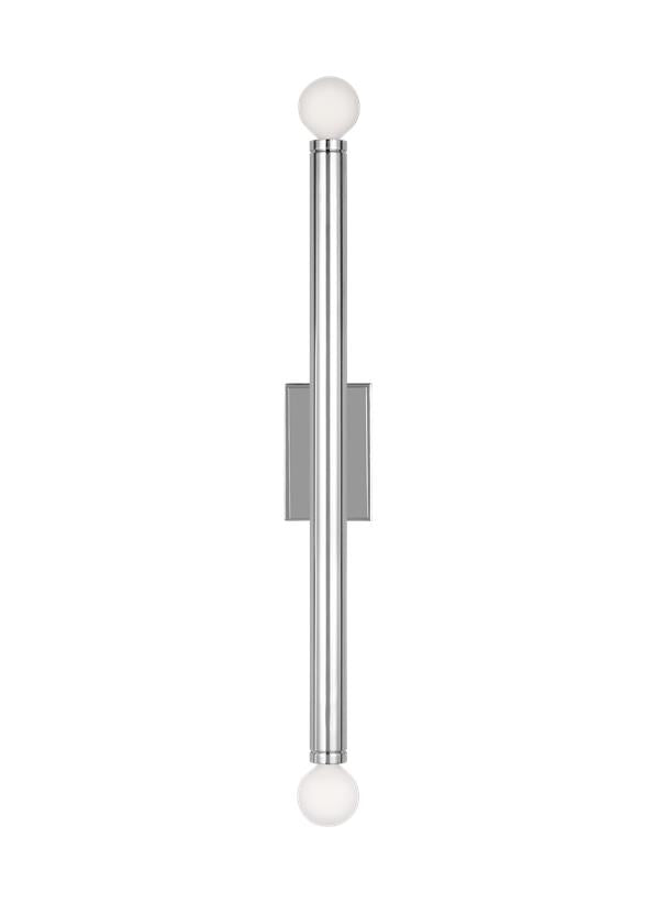 Visual Comfort Studio Thomas O'Brien Beckham Modern Large Single Sconce in Polished Nickel TW1132PN