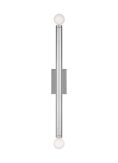 Visual Comfort Studio Thomas O'Brien Beckham Modern Large Single Sconce in Polished Nickel TW1132PN