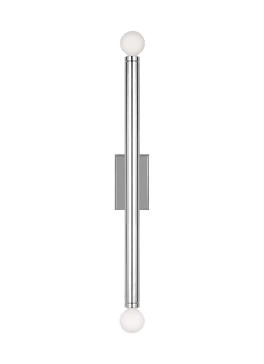 Visual Comfort Studio Thomas O'Brien Beckham Modern Large Single Sconce in Polished Nickel TW1132PN