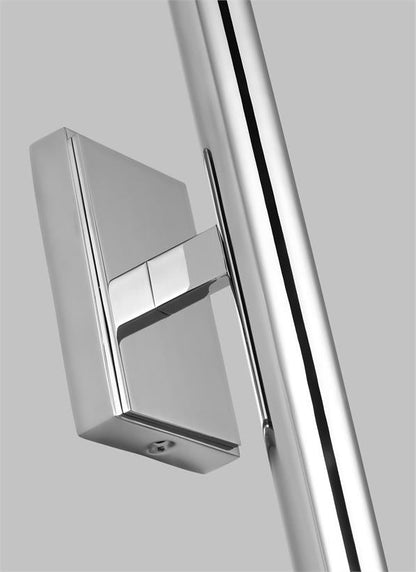 Visual Comfort Studio Thomas O'Brien Beckham Modern Large Single Sconce in Polished Nickel TW1132PN