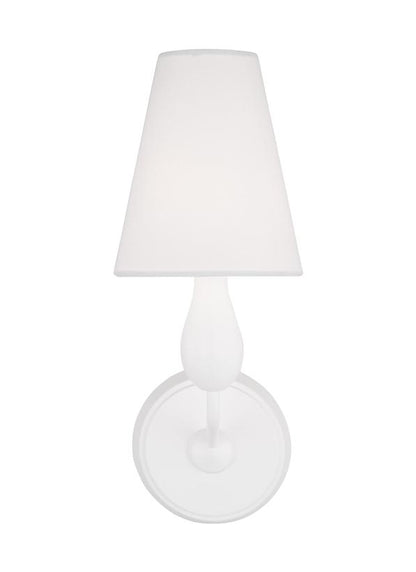 Visual Comfort Studio Thomas O'Brien Ziba Small Sconce in Matte White TW1161MWT