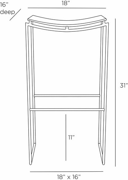 Arteriors Home Jerome Bar Stool FSI04