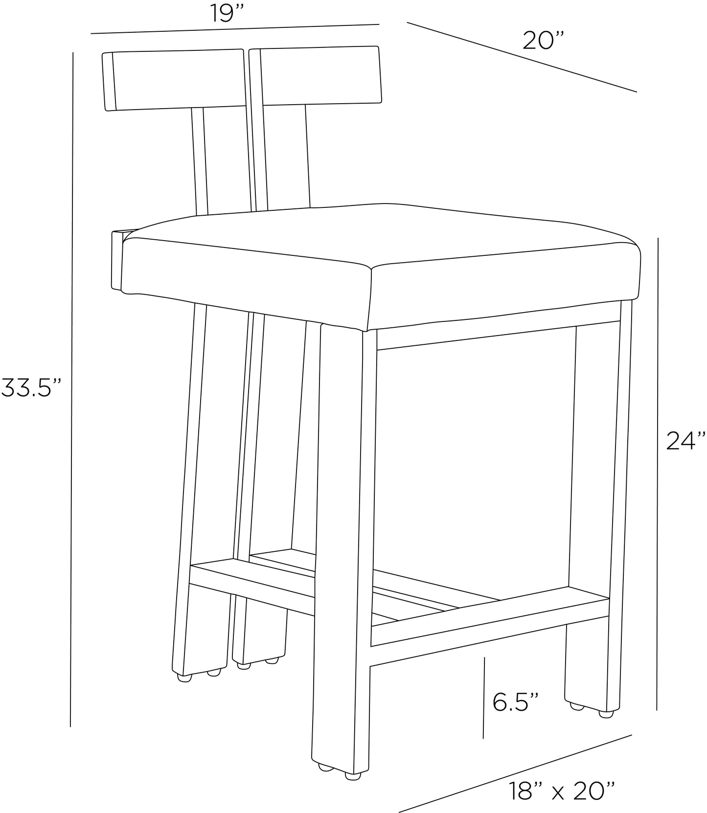 Arteriors Home Enola Counter Stool FSI15