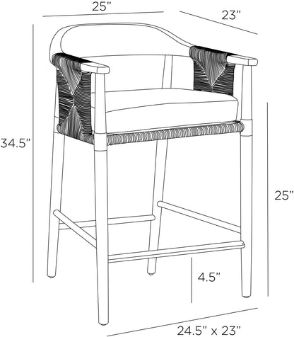 Arteriors Home Estes Outdoor Counter Stool FSS06