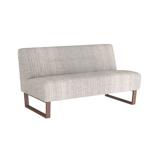 Arteriors Home Valeswood Settee Platinum Tweed Dark Walnut FTU01