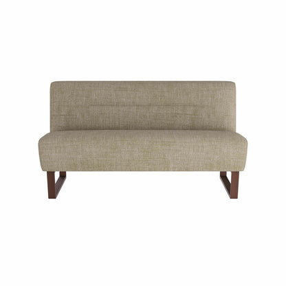 Arteriors Home Valeswood Settee Pebble Linen Dark Walnut FTU02