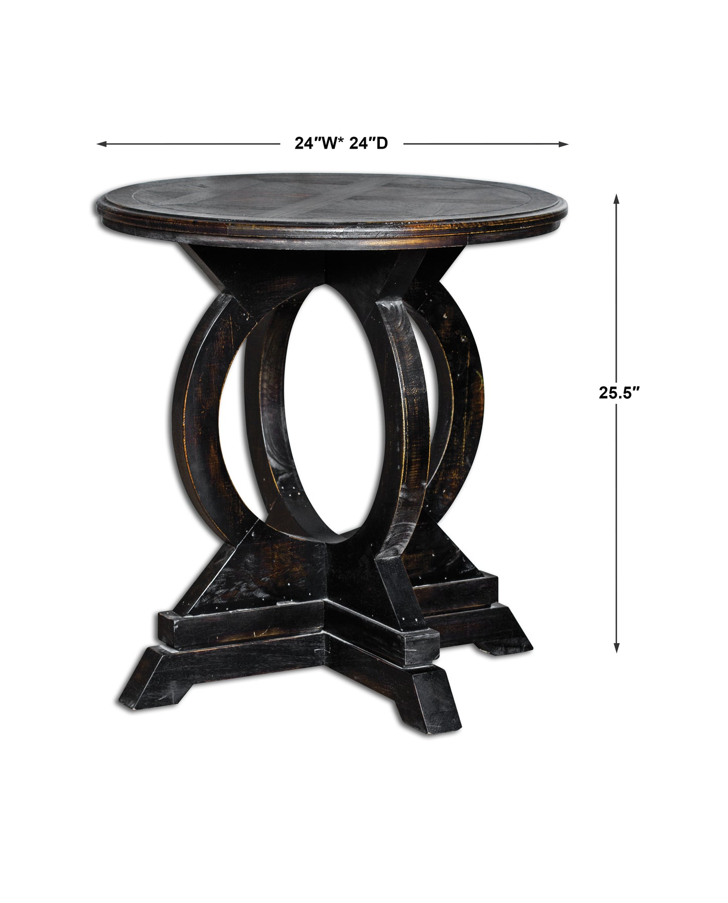 Uttermost Maiva Black Side Table 25630