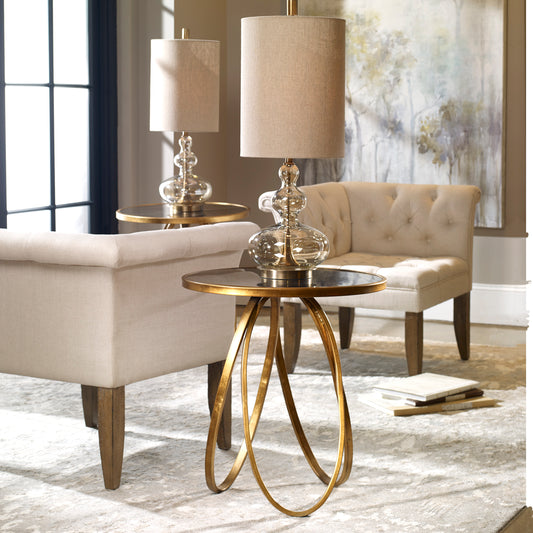 Uttermost Montrez Gold Side Table 24410