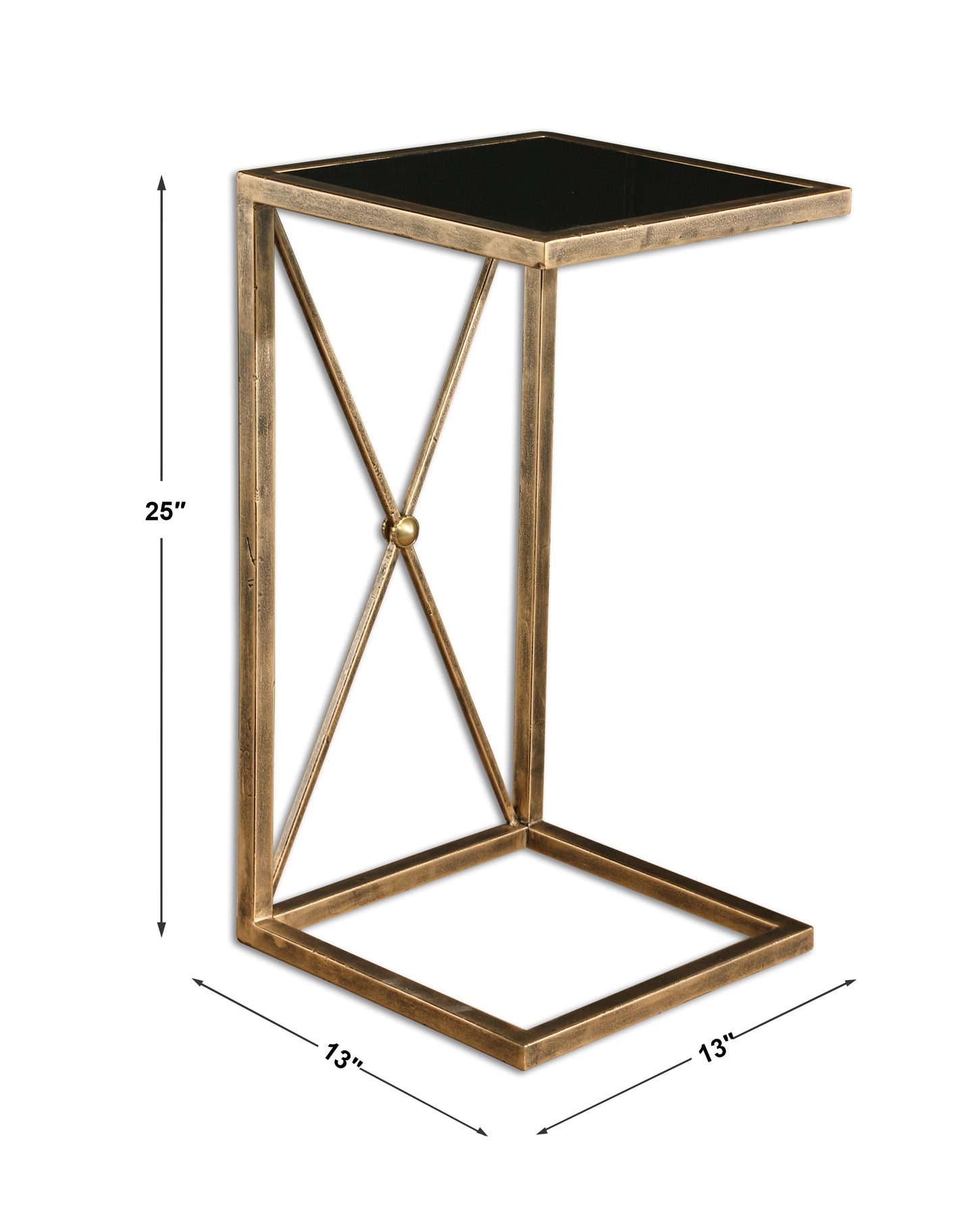 Uttermost Zafina Gold Accent Table 25014