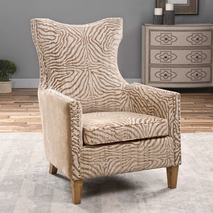 Uttermost Kiango Animal Pattern Armchair 23208