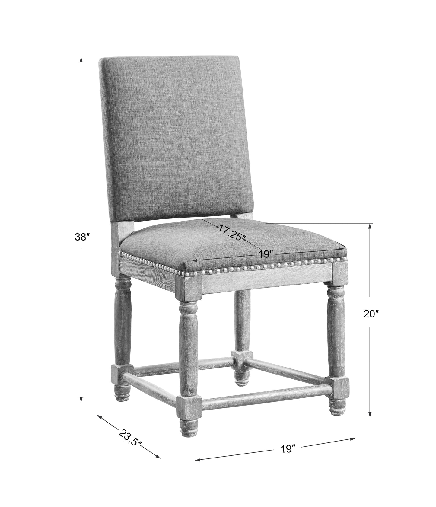 Uttermost Laurens Gray Accent Chair 23215