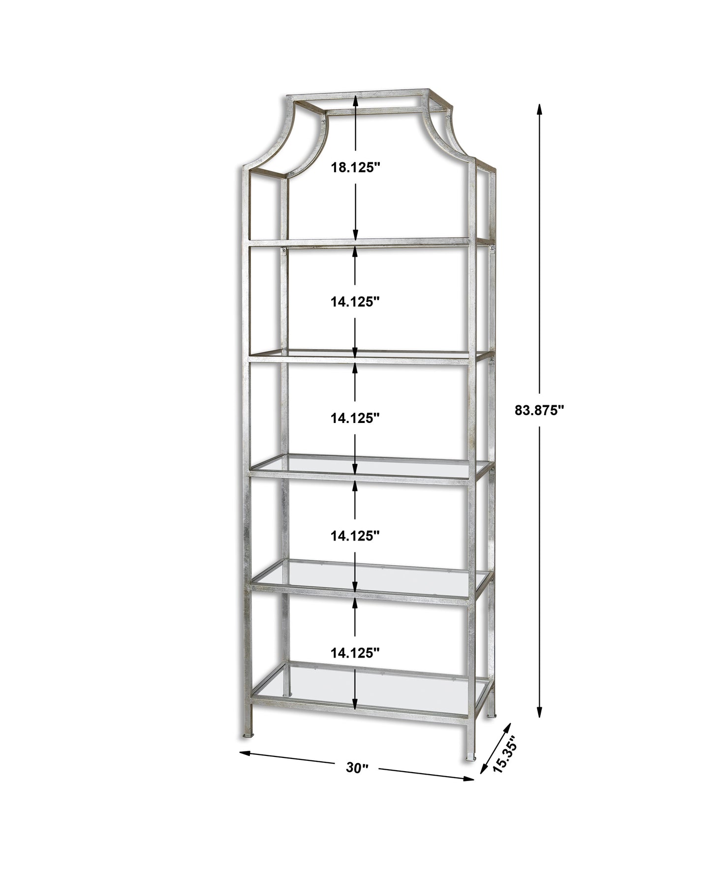 Uttermost Aurelie Silver Etagere 24514