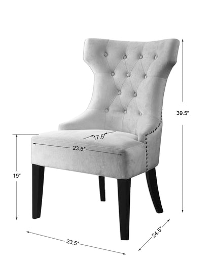 Uttermost Arlette Tufted Wing Chair 23239